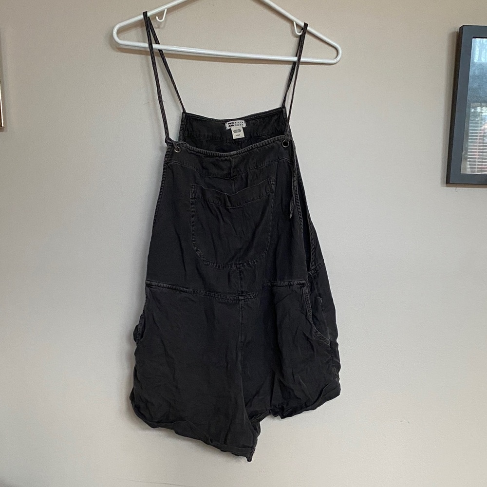 Billabong Black Romper Short-Style Overalls
